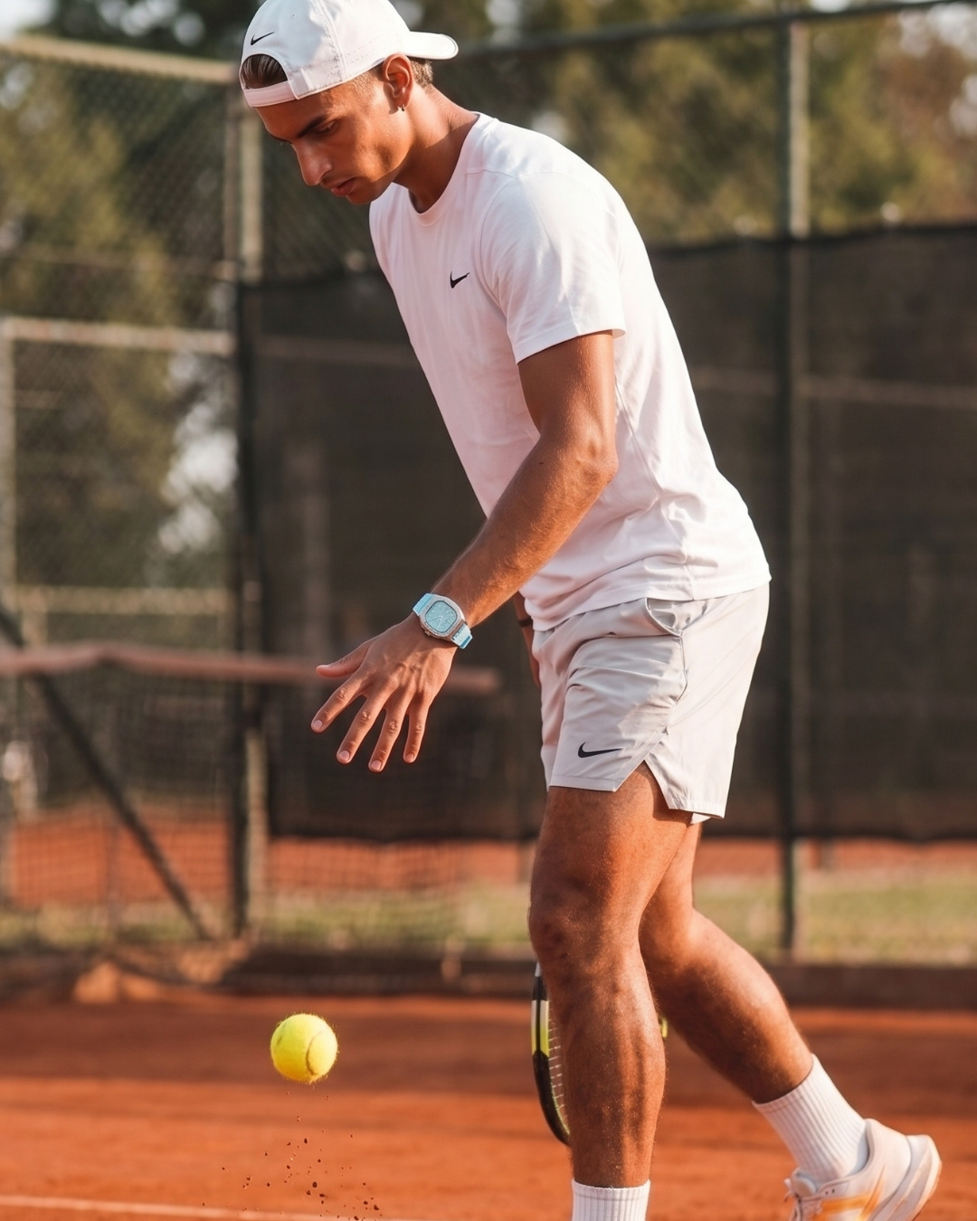 CILOA 001 Marine Ocean Blue Silicone worn during tennis